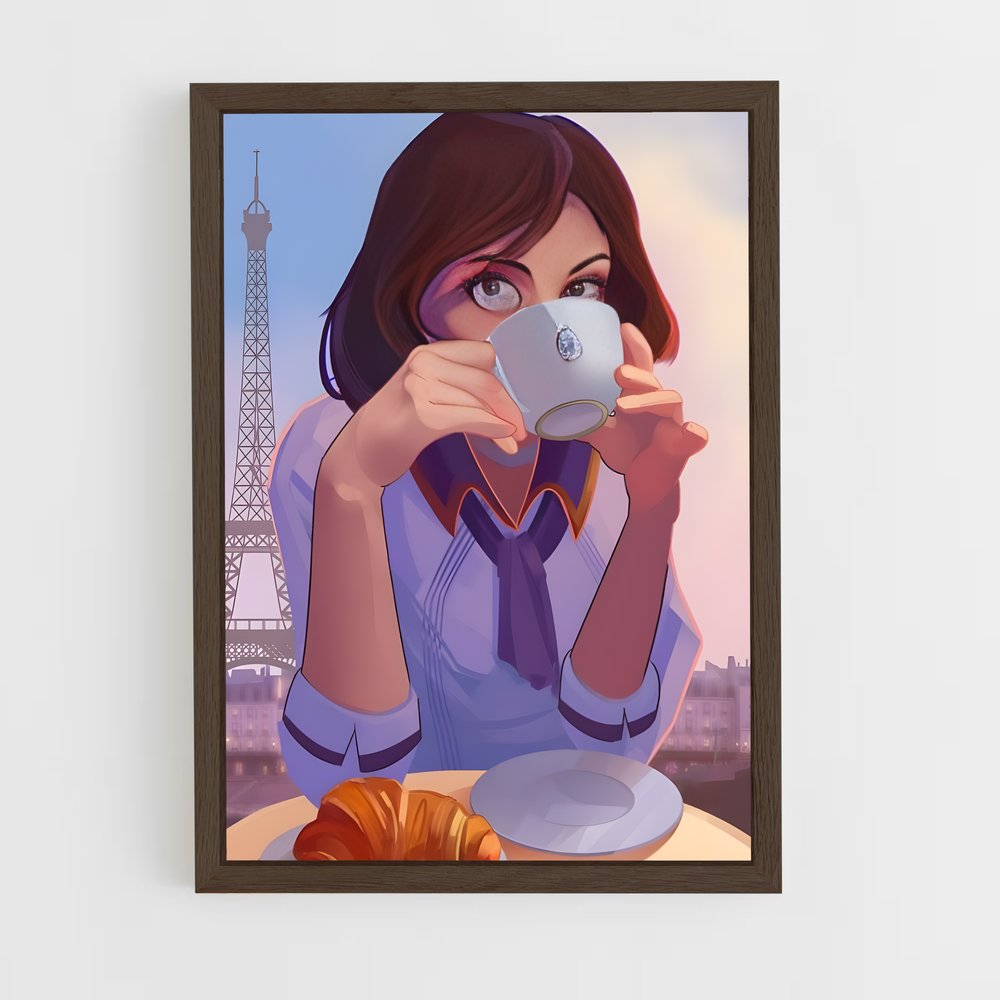 Poster Elizabeth au Café de la Tour – affiche Bioshock (vue 5)